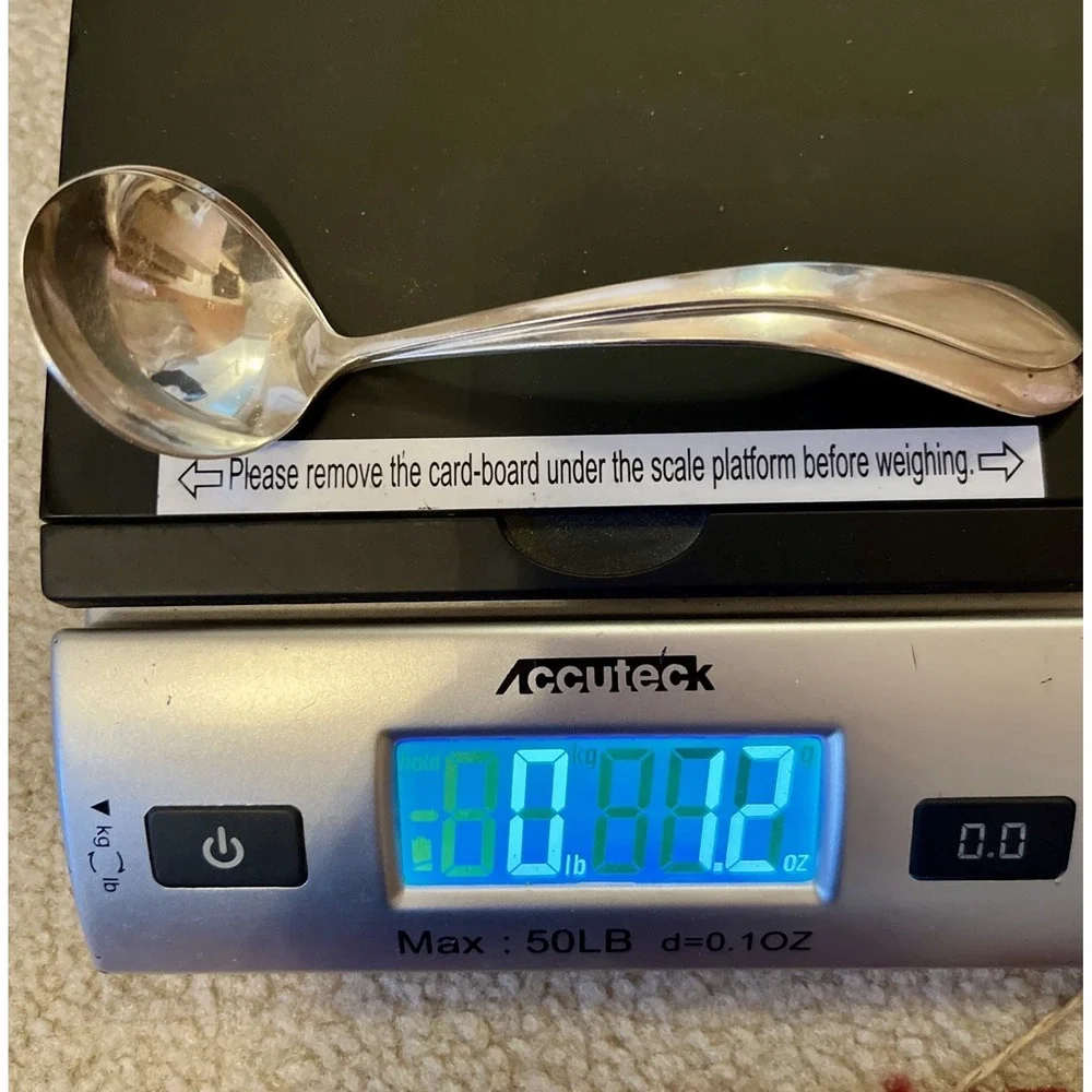 2 Antique Weidlich Stratfield Sterling Silver Soup Spoon 1930's